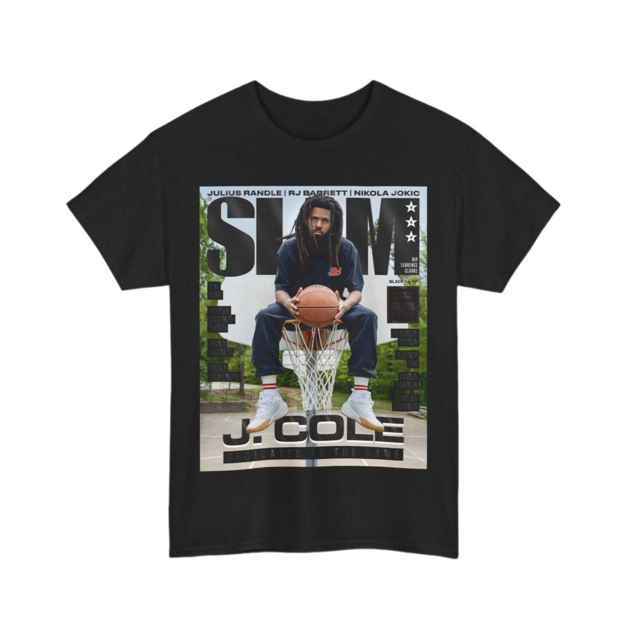 J-cole T-Shirt, Nba Slam Cover T-shirt, Unisex Sports Tee, Vintage Retro Basketball Streetwear Gift For Men Dad Guys