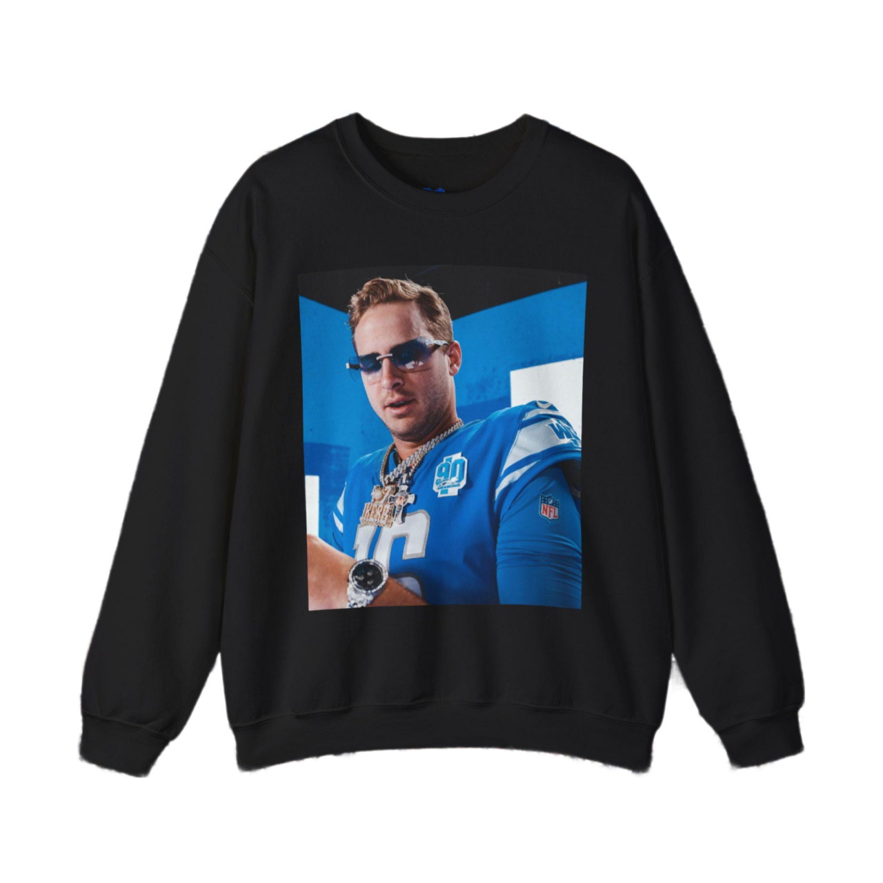 Jared Goff Vintage Sports Sweatshirt, Detroit Lions Sweatshirt, Lions Fan Gift Unisex Crewneck